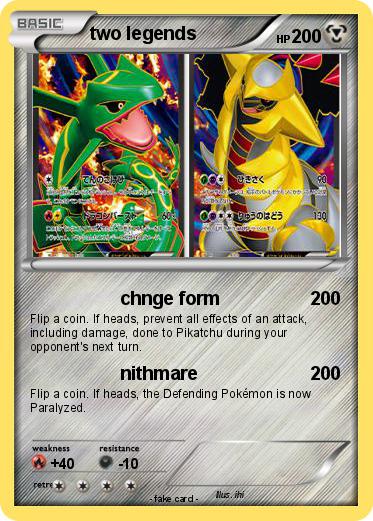 Pokemon two legends