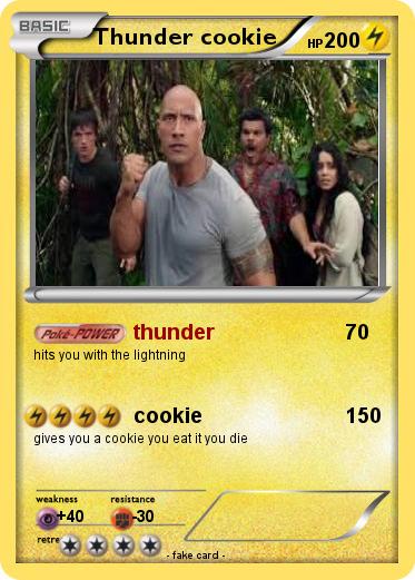 Pokemon Thunder cookie