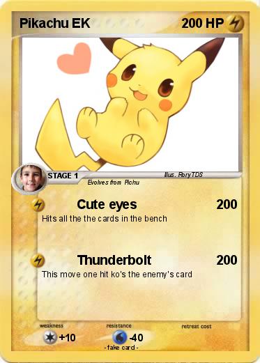 Pokemon Pikachu EK