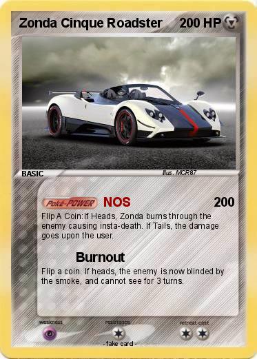 Pokemon Zonda Cinque Roadster