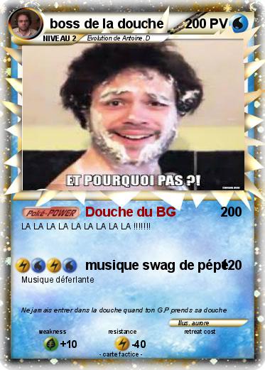 Pokemon boss de la douche