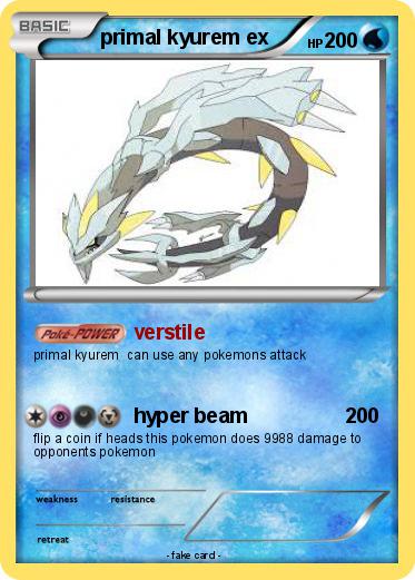 Pokemon primal kyurem ex