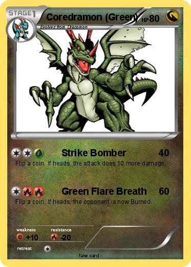 Pokemon Coredramon (Green)