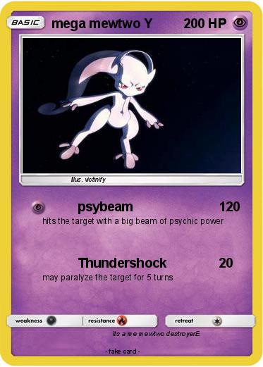 Pokemon mega mewtwo Y