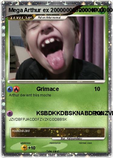 Pokemon Mega Arthur ex 20000000000000000000000000000000000