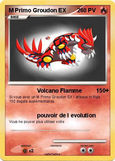 Pokemon M Primo Groudon EX       2