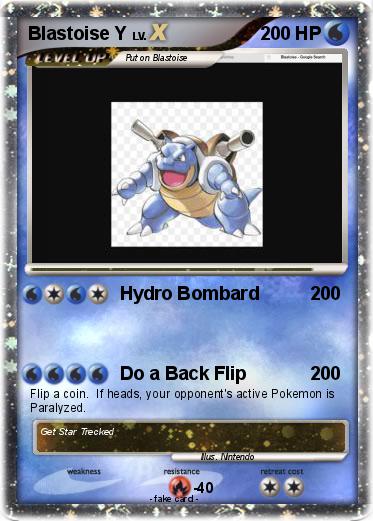 Pokemon Blastoise Y
