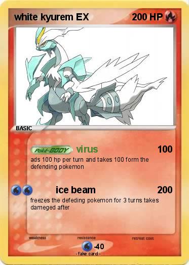 Pokemon white kyurem EX