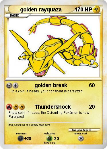 Pokemon golden rayquaza