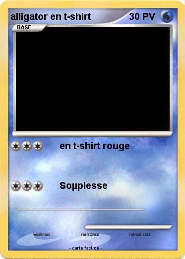 Pokemon alligator en t-shirt