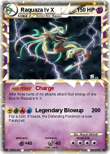 Pokemon Raquaza lv X