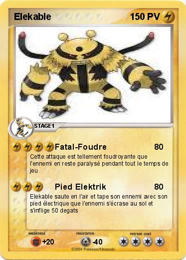 Pokemon Elekable 