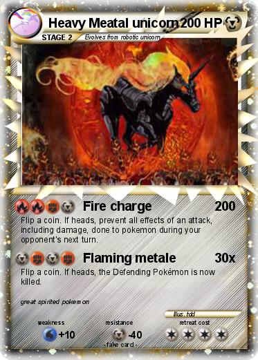 Pokemon Heavy Meatal unicorn