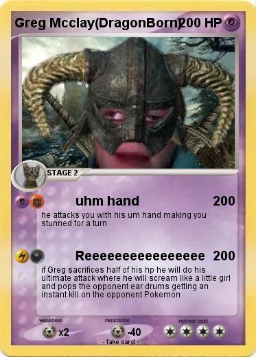 Pokemon Greg Mcclay(DragonBorn)