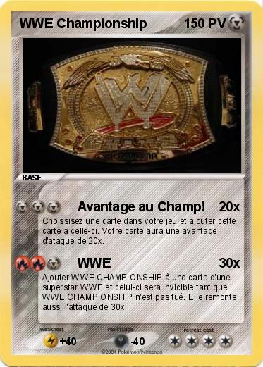 Pokemon WWE Championship