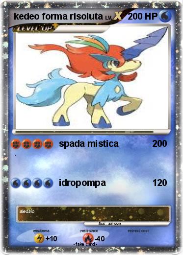 Pokemon kedeo forma risoluta