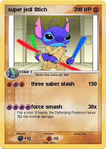 Pokemon super jedi Stich