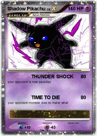 Pokemon Shadow Pikachu