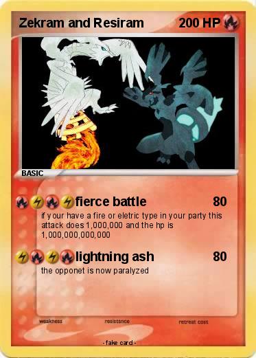 Pokemon Zekram and Resiram