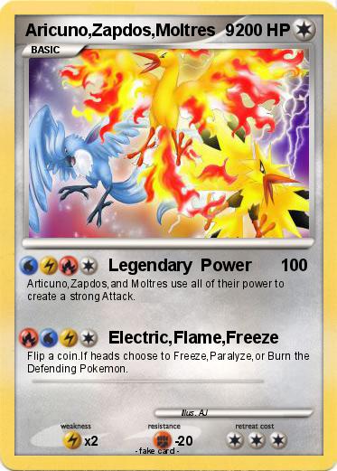 Pokemon Aricuno,Zapdos,Moltres  9