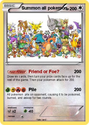 Pokemon Summon all pokemon