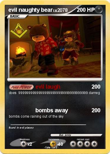 Pokemon evil naughty bear