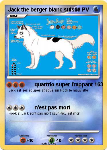 Pokemon Jack the berger blanc suisse