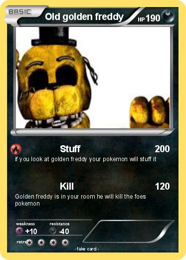 Pokemon Old golden freddy