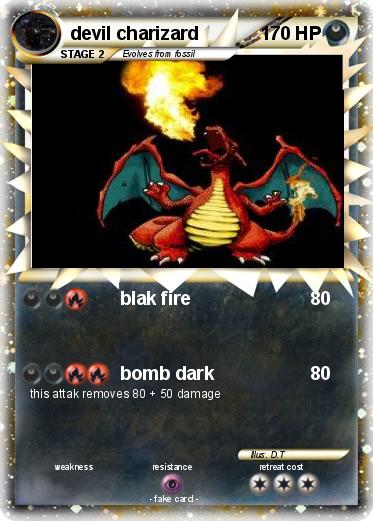 Pokemon devil charizard
