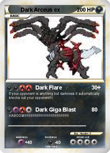 Pokemon Dark Arceus ex
