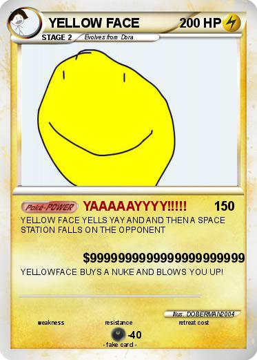 Pokemon YELLOW FACE