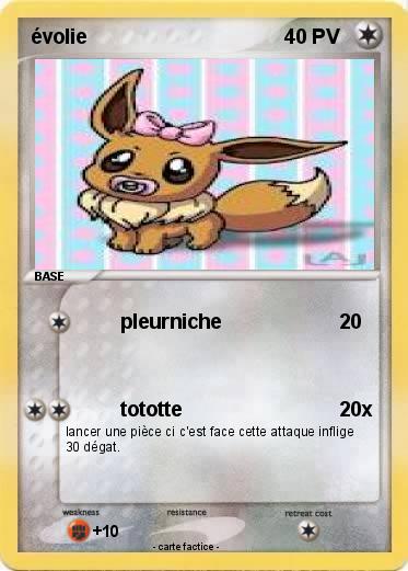 Pokemon évolie