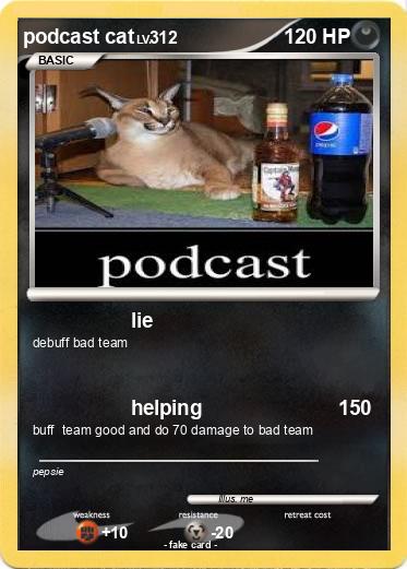 Pokemon podcast cat