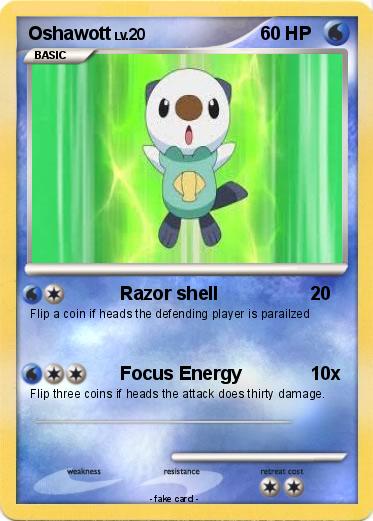 Pokémon Oshawott 685 685 - Razor shell - My Pokemon Card