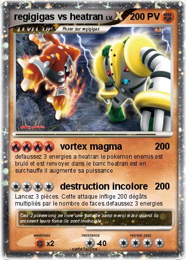 Pokemon regigigas vs heatran