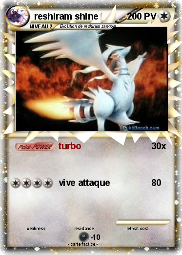 Pokemon reshiram shine