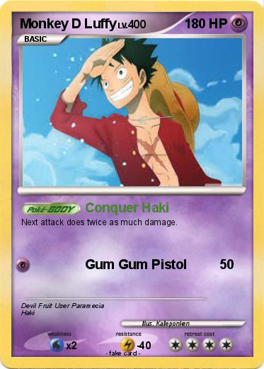 Pokemon Monkey D Luffy