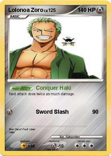 Pokemon Lolonoa Zoro