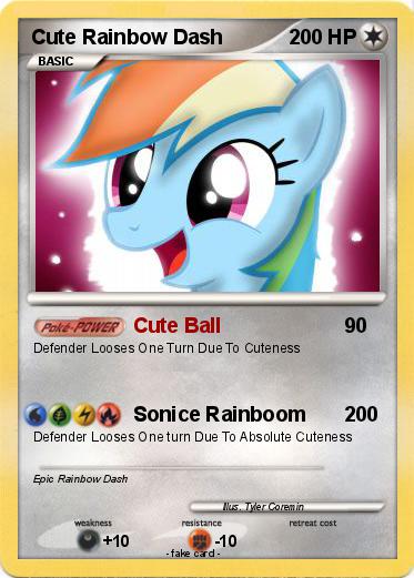 Pokemon Cute Rainbow Dash