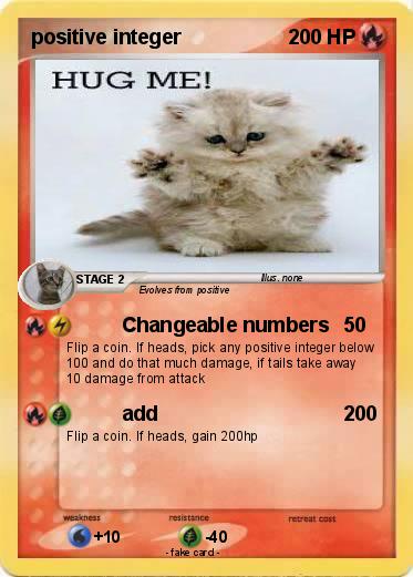 Pokemon positive integer