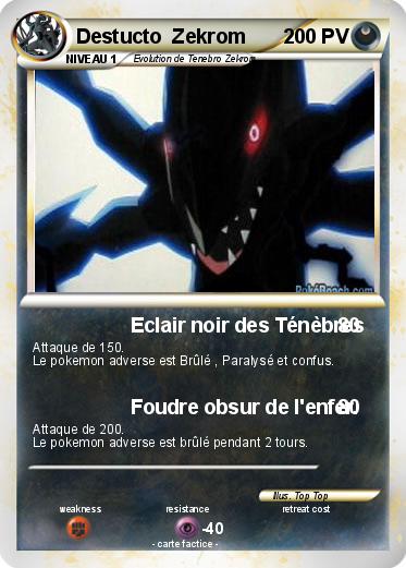 Pokemon Destucto  Zekrom