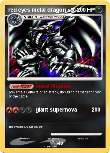 Pokemon red eyes metal dragon