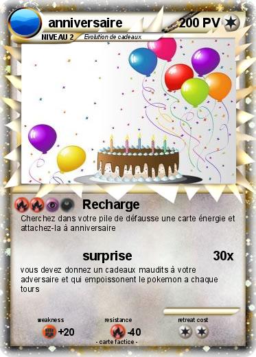 Pokemon anniversaire