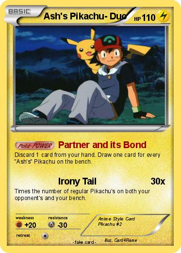 Pokemon Ash's Pikachu- Duo