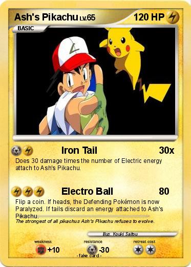 Pokemon Ash's Pikachu