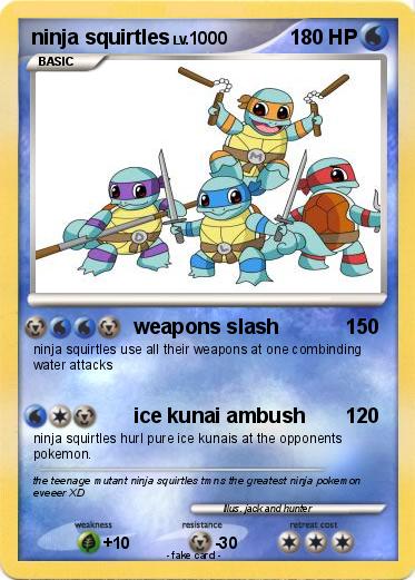 Pokemon ninja squirtles