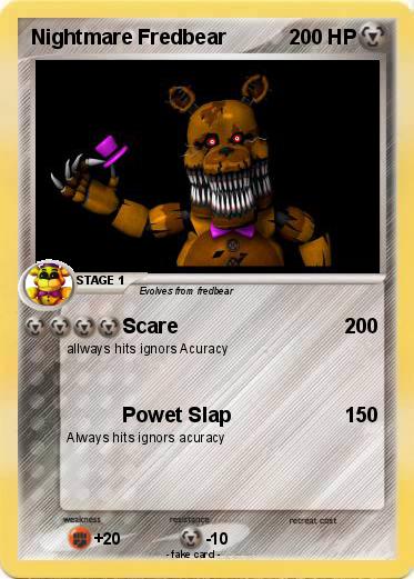 Pokemon Nightmare Fredbear