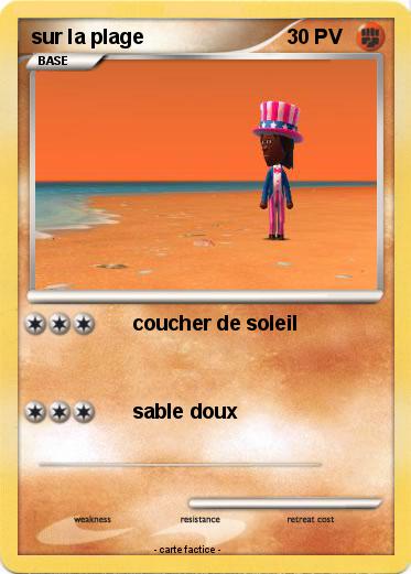 Pokemon sur la plage