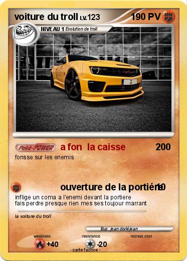 Pokemon voiture du troll