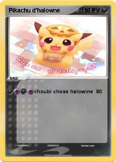Pokemon Pikachu d'halowne
